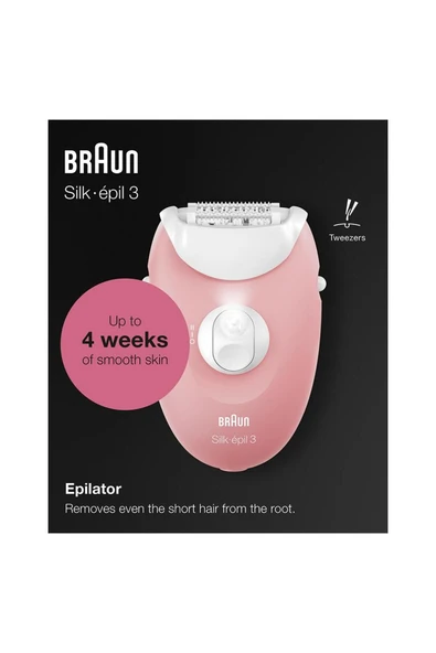 Braun Silk-épil 3 3176 Smartlight, 2 Hız Ayarı, Kablolu Epilatör - 7