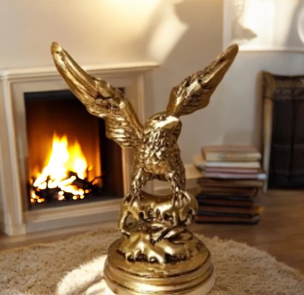 10cm -18cm ebatlarında kırılmaz polyester,biblo kartal - Resim 2