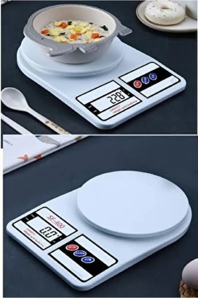 Tiffany Dijital Hassas Mutfak Tartısı Mutfak Terazisi Lcd Ekran-hassas Ölçüm 10kg-1gr Pil Hediyeli - 4
