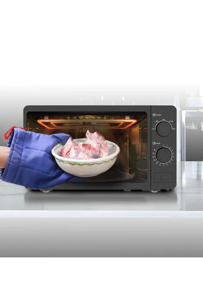 Sinbo Smo-3676 Siyah 700w 20litre Manuel Buz Çözme Özellikli Mikrodalga - 2