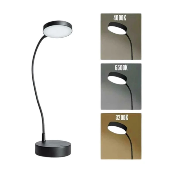 Cata CT-8440 berlin sarjli masa Lambası 3 Farklı Renk Moduna Dokunmatik Geçiş Dimmerli Siyah