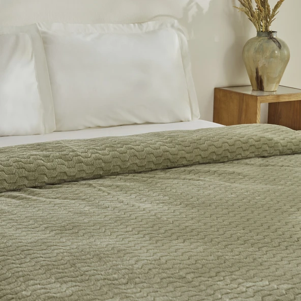 Karaca Home Raunda Çift Kişilik Wellsoft Battaniye Mint - 3