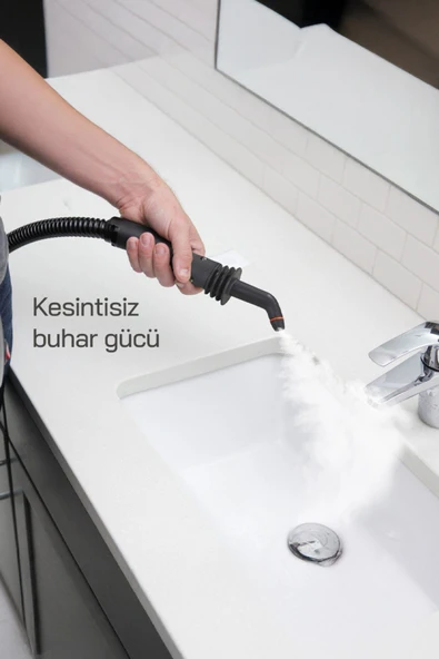 Sinbo SSC-6424 9 in1 Çok Fonksiyonlu El Tipi Basınçlı Buharlı Temizlik Makinesi-Kesintisiz Buhar Özellikli - 5