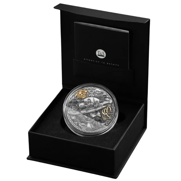 AgaKulche Don Kişot Altın Kaplama Gümüş Sikke Coin - 5