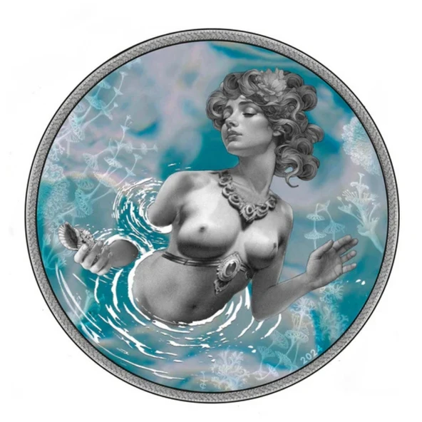 AgaKulche Afrodit'in Doğuşu Gümüş Sikke Coin - 3