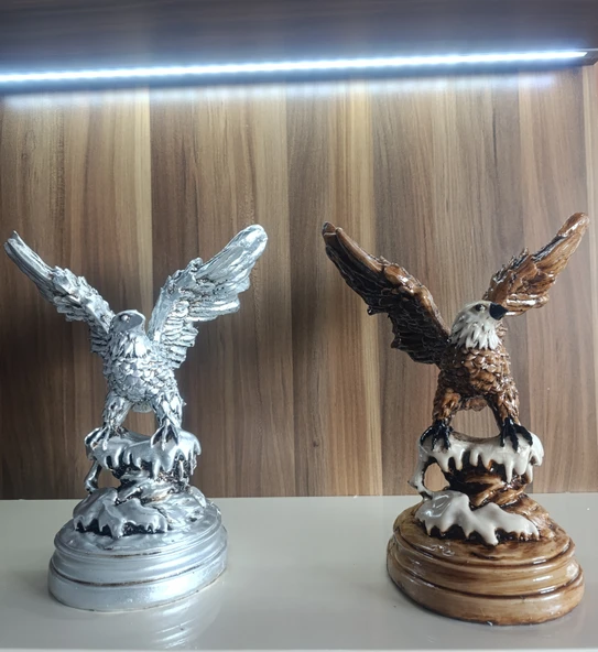 10cm -18cm ebatlarında kırılmaz polyester,biblo kartal - Resim 9