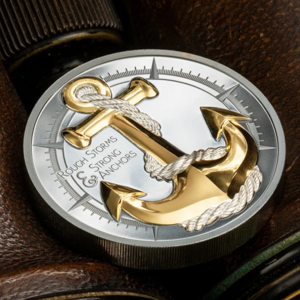 AgaKulche Sert Fırtına Altın Kaplama Gümüş Sikke Coin - 5