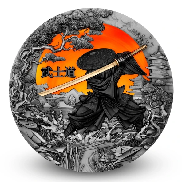 AgaKulche Bushido Savaşçı Gümüş Sikke Coin