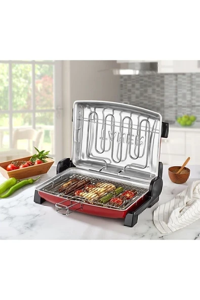 TANER Kebapçı Elektrikli Izgara Mangal Barbekü Çift Telli Büyük Boy - 4