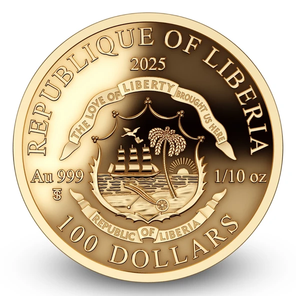 AgaKulche Amenhotep Nefertiti 1/10 Ons Altın Sikke Coin - 2