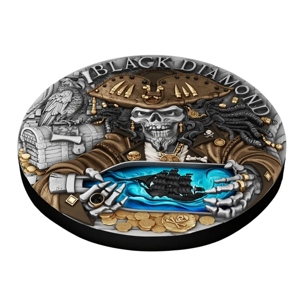 AgaKulche Kara Elmas Gümüş Sikke Coin - 4