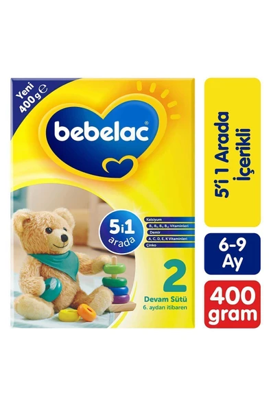 Bebelac 2 Devam Sütü 6 Ay+ 400 gr ürün görseli