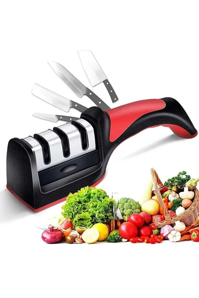 Lumisa Home Profesyonel Bıçak Bileyici 3 Açılı Elmas Seramik Tungsten Çelik El Bıçakları Bileme - 2