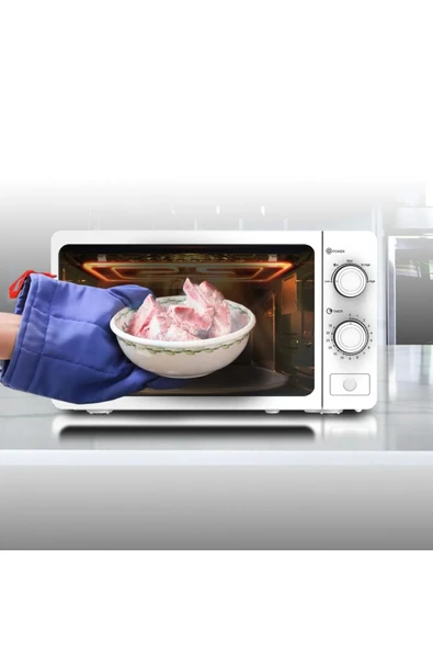 Sinbo Smo-3676 Beyaz 700W 20Litre Manuel Buz Çözme Özellikli Mikrodalga - 2