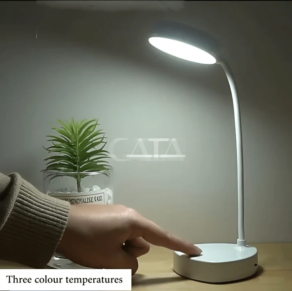 CT-8440 berlin sarjli masa Lambası 3 Farklı Renk Moduna Dokunmatik Geçiş Cata Dimmerli Beyaz - 2