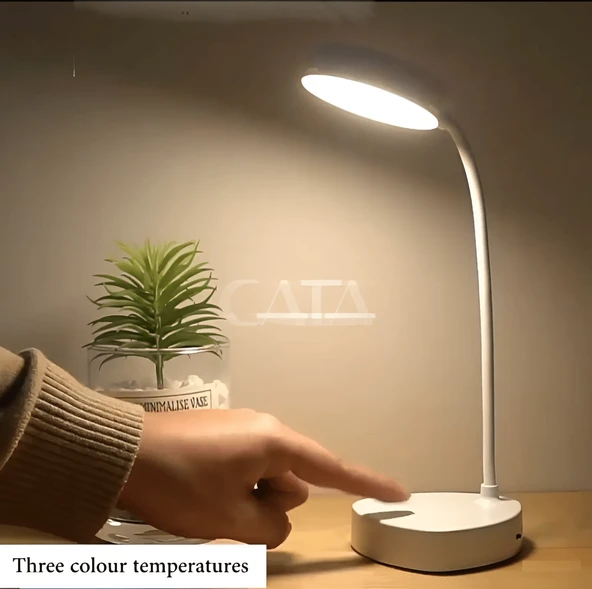CT-8440 berlin sarjli masa Lambası 3 Farklı Renk Moduna Dokunmatik Geçiş Cata Dimmerli Beyaz - 3