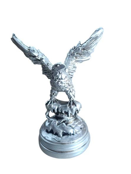 kırılmaz polyester,beyaz renk kartal biblo - Resim 5