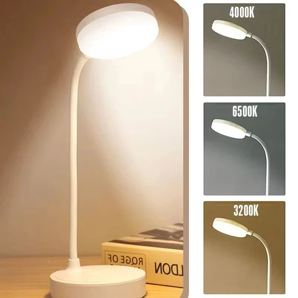 CT-8440 berlin sarjli masa Lambası 3 Farklı Renk Moduna Dokunmatik Geçiş Cata Dimmerli Beyaz - 5