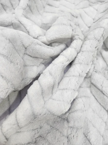 MERİNOS MODERNLİNE ÇİFT KİŞİLİK 3 PARÇA SENSE BATTANİYE SETİ GRİ - Resim 5