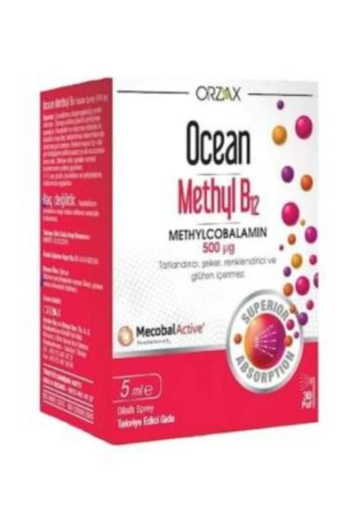 Ocean Methyl B12 Sprey 500 mcg 5 ml