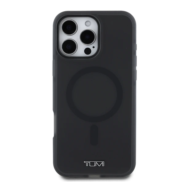 TUMI iPhone 16 Pro Max Kılıf TUMI Orjinal Lisanslı M-safe Şarj Özellikli Airbagli Buzlu Transparan Kapak - Resim 6