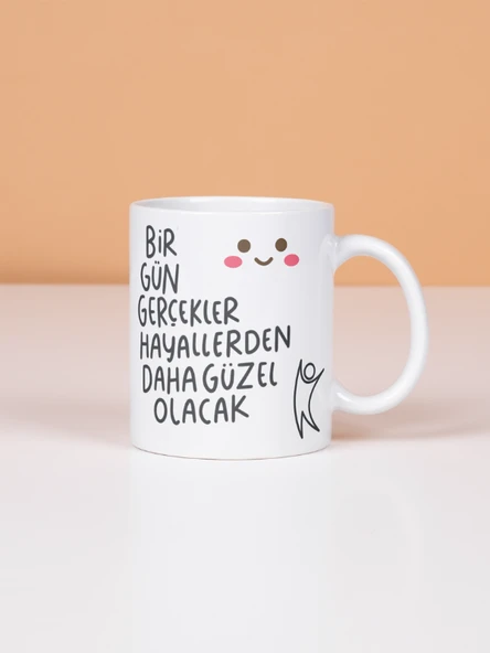 DeepCraft Eğlenceli Güzel Sözler Kupa Hediyelik Kupa 300ML - 2