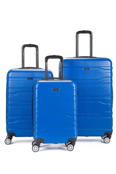 Fossil Unisex Büyük - Orta - Kabin Boy 3'lü Valiz Seti Sax 123X - Resim 2