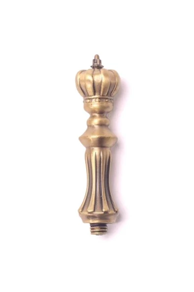 Mum Mühür Damga Kolu Premium Metal Kraliyet Tacı Antik Bronz