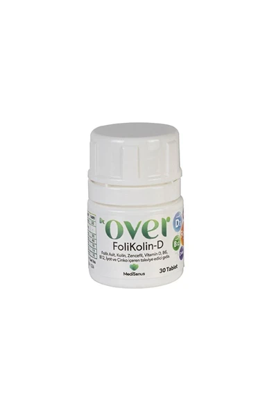 Dr over Folikolin-d Multivitamin Folikasit, Kolin, Zencefil,vit D, B6, B12, Iyot Çinko Içeren Gıda Takviyesi - 2