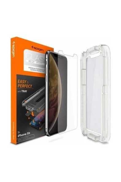 Spigen Iphone Xs / Iphone X Cam Ekran Koruyucu Kolay Kurulum Glas.tr Ez Fit Slim Hd - 063gl24823