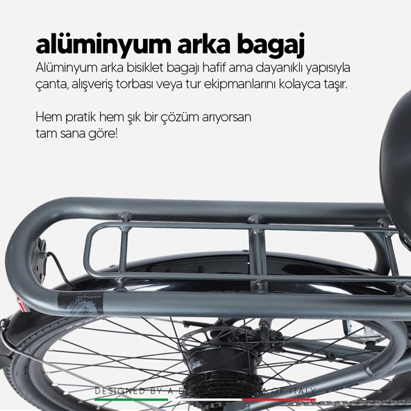 Stradacycles E-Vivo Hidrolik Disk Gizli Batarya 28 Jant Elektrikli Şehir Bisikleti - 9