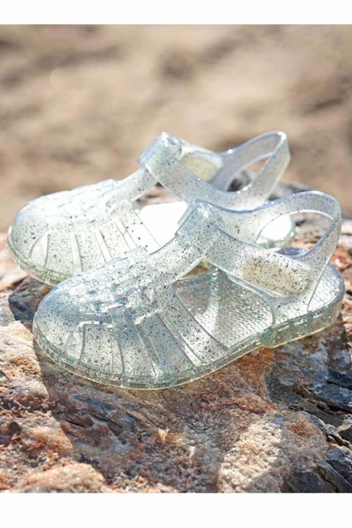 İgor Clasica Cristal Glitter Trasn./Şeffaf Simli Çocuk Sandalet