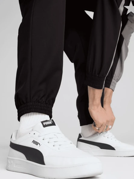 Puma Erkek Dokuma Renk Bloklu Eşofman Takımı Siyah 684856-01 - 5