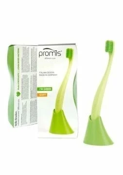 Promis Biplastic Yeşil Single Diş Fırçası 6750 - Soft - Tutucu Hediyeli