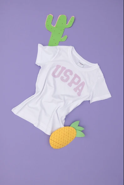 U.s.Polo Assn. Kız Çocuk Beyaz Tişört G084SZ011 - 6