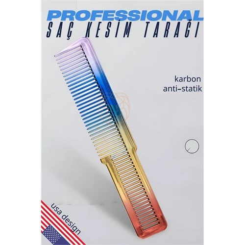 Saç Kesim Tarağı Saç Şekillendirme Düzeltme Tarağı RAINBOW