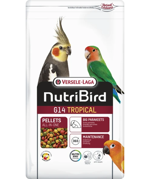Versele Laga Nutrıbırd G14 Tropıcal Paraket Pelet Yem 1kg - 2
