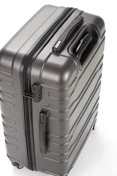 Fossil Unisex Büyük - Orta - Kabin Boy 3'lü Valiz Seti Antrasit 123X - 3