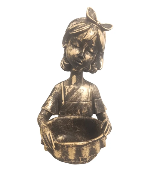 kırılmaz polyester,SARI RENK sepetli kız  biblosu - Resim 6