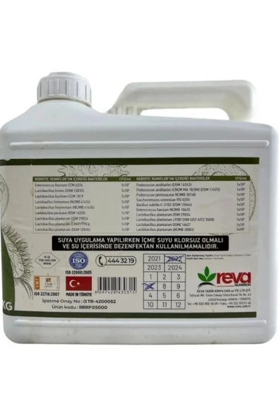Hs Tarım Rebiotic Rumiflor Probiyotik 5KG - Resim 6