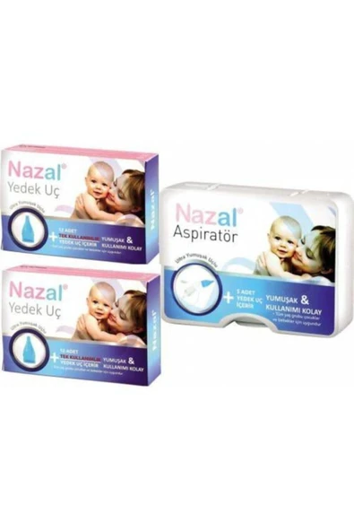 NAZAL NAZAL Burun Aspiratörü Başlangıç Seti + 24 Lü Yedek Uç