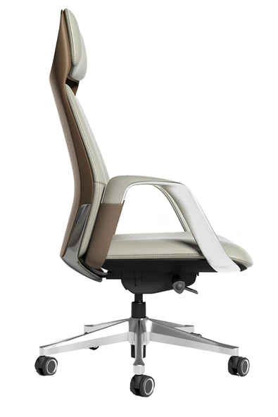 Hunt Mobilya Nuna Krem Deri Ofis Yönetici Koltuğu - 2