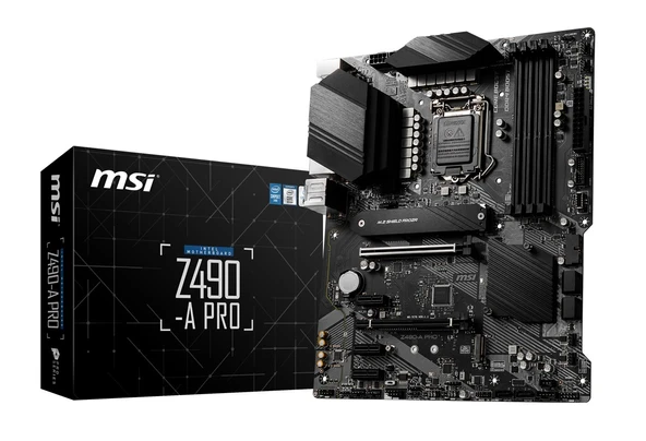 MSI Z490-A PRO SOKET 1200 DDR4 4800 (OC) PCI-E Gen 4 M.2 USB3.2 1x 2.5G LAN ATX