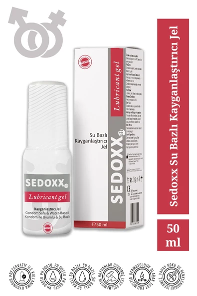 SEDOMED SEDOMED Sedoxx Su Bazlı Kayganlaştıcı Jel 50 ml (LUBRİCANT GEL)