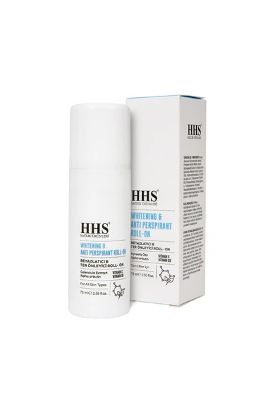 HHS HHS BİTKİSEL BEYAZLATICI VE TER ÖNLEYİCİ ROLL-ON WHITENING&ANTI PERSPIRANT ROLL-ON 75 ML ervabazaar - 2
