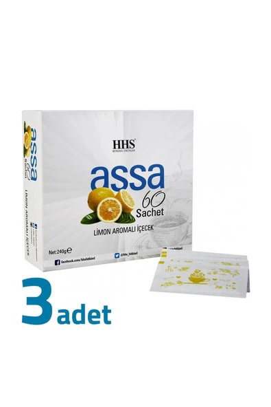 HHS HHS Assa 60 Sachet Limon Aromalı Bitki Form Çayı 240gr X 3 Adet - 2