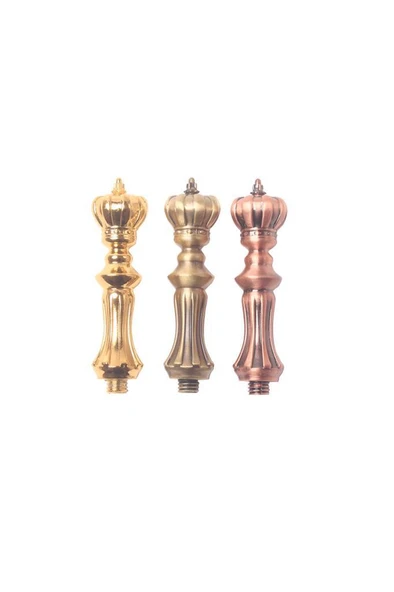 Mum Mühür Damga Kolu Premium Metal Kraliyet Tacı Antik Bakır - 2