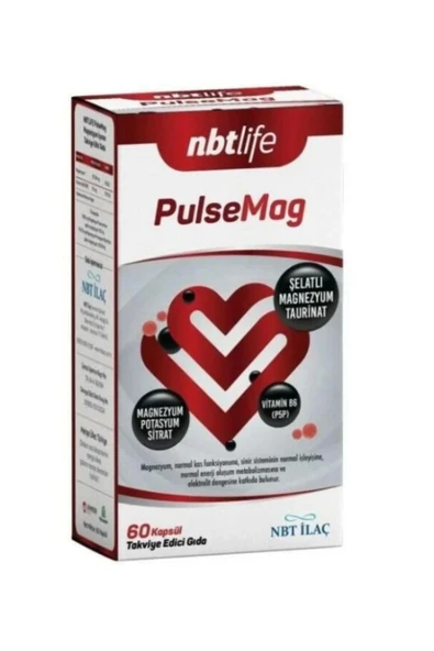 NbtLife PulseMag Magnezyum İçeren Takviye Edici Gıda 60 Kapsül