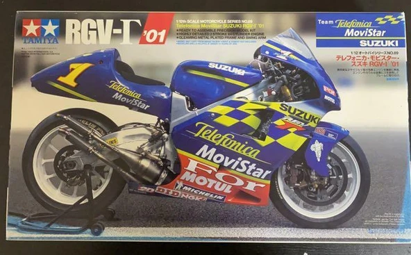 Tamiya 1/12 Telefonica Suzuki Rgv '01 Plastik Motorsiklet Maket Kiti - 2