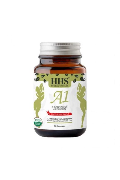 HHS DOĞAL BİTKİSEL ÜRÜNLER HHS DOĞAL BİTKİSEL ÜRÜNLER Hhs A1 L-carnitine Lepidium 30 Kapsül - 2
